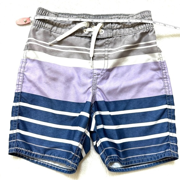 ⭐️ 5 for $25 Old Navy Swim Shorts with Pocket Navy Purple White Stripes XS (5) - Picture 4 of 7